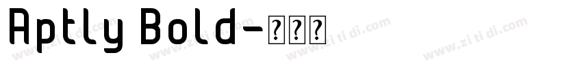 Aptly Bold字体转换
